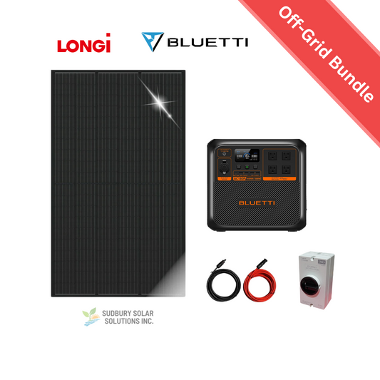 BLUETTI AC180P + LONGI 445W Solar Power Kit