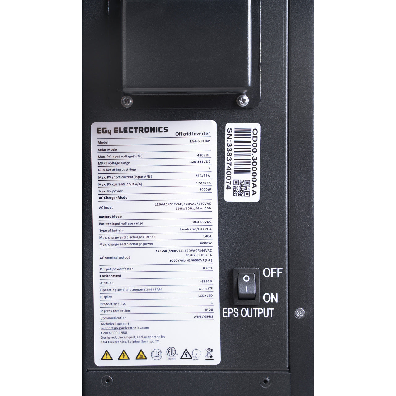 EG4 6000XP Off-Grid Inverter info