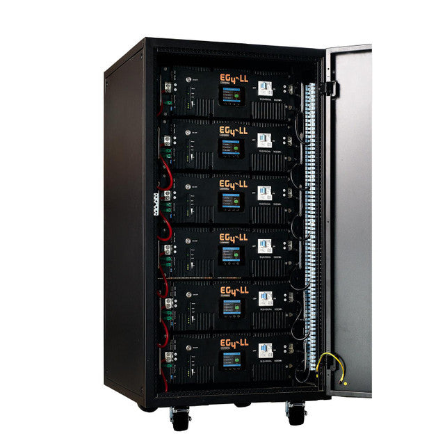 EG4 Enclosed 6-Slot Battery Rack full