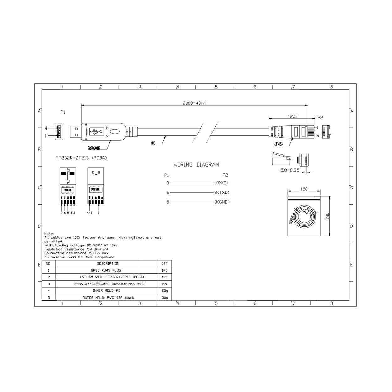 EG4 Firmware Cable SPEC