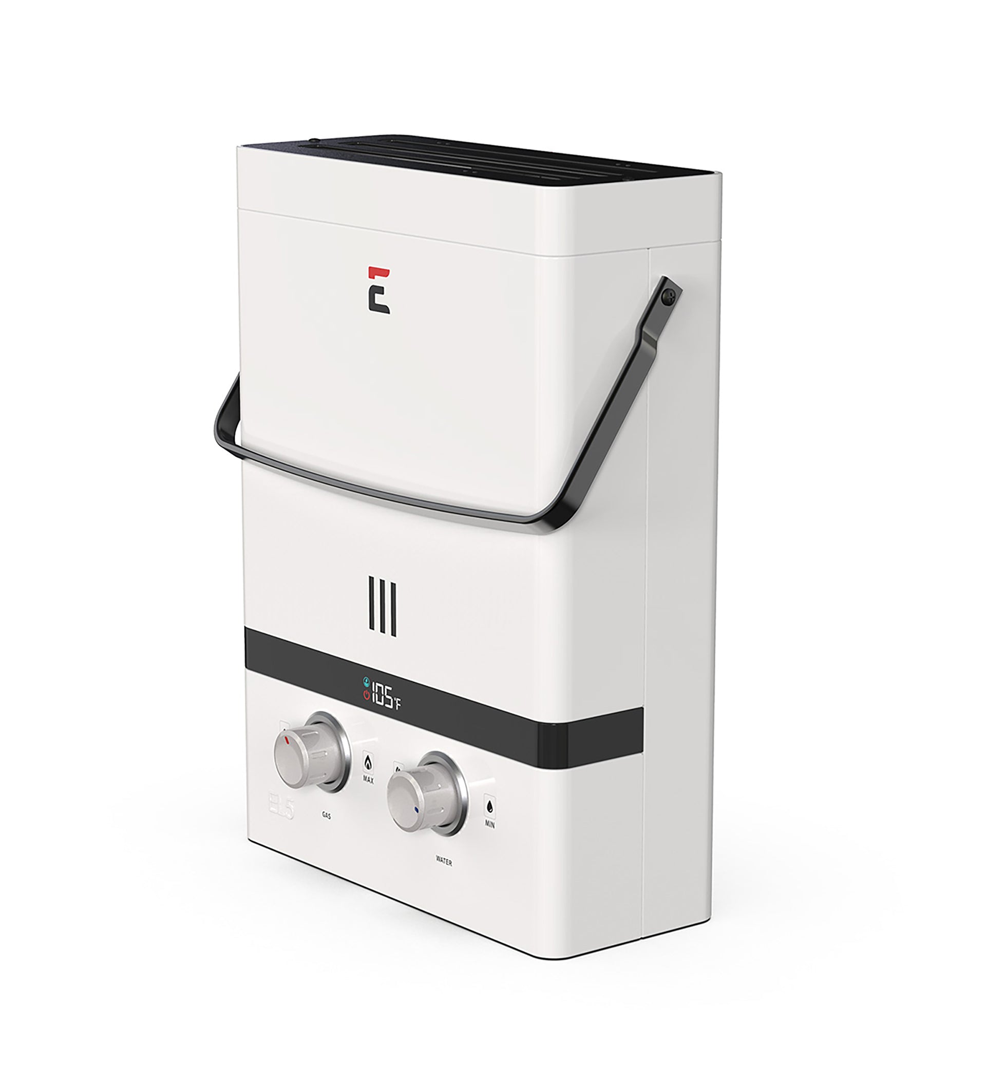 Eccotemp Luxe EL5 Portable Tankless Water Heater ANGLE