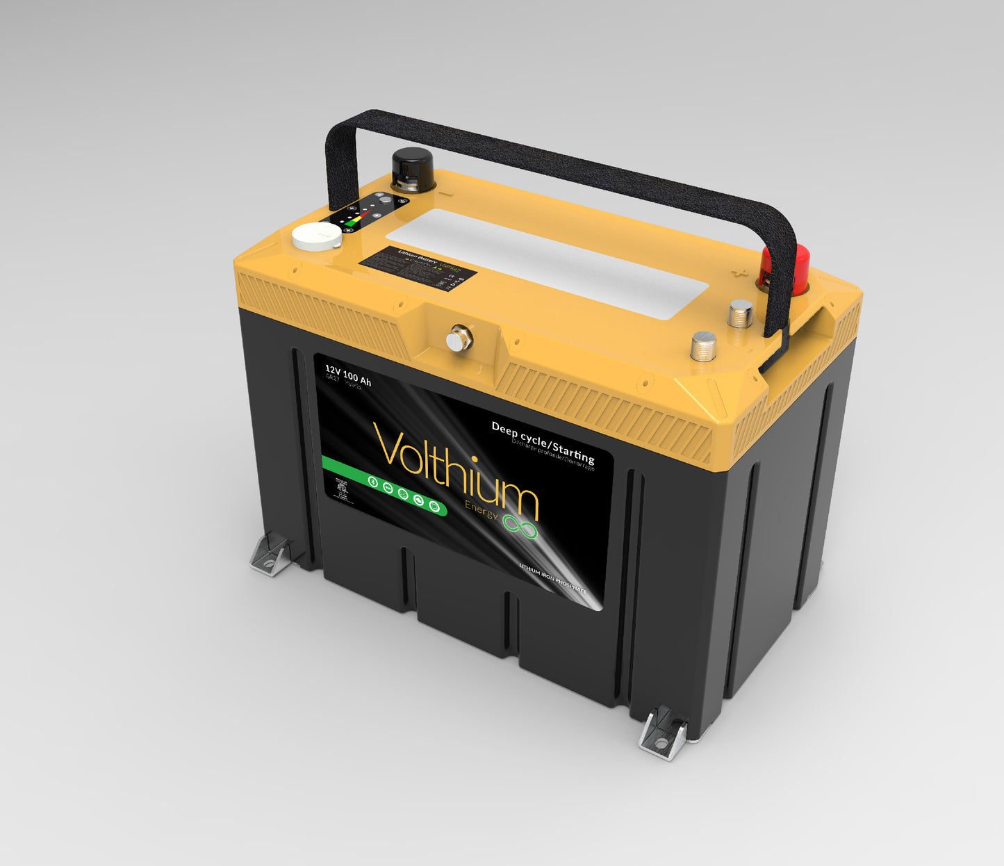 Volthium 12V 100AH Battery – Pro series side