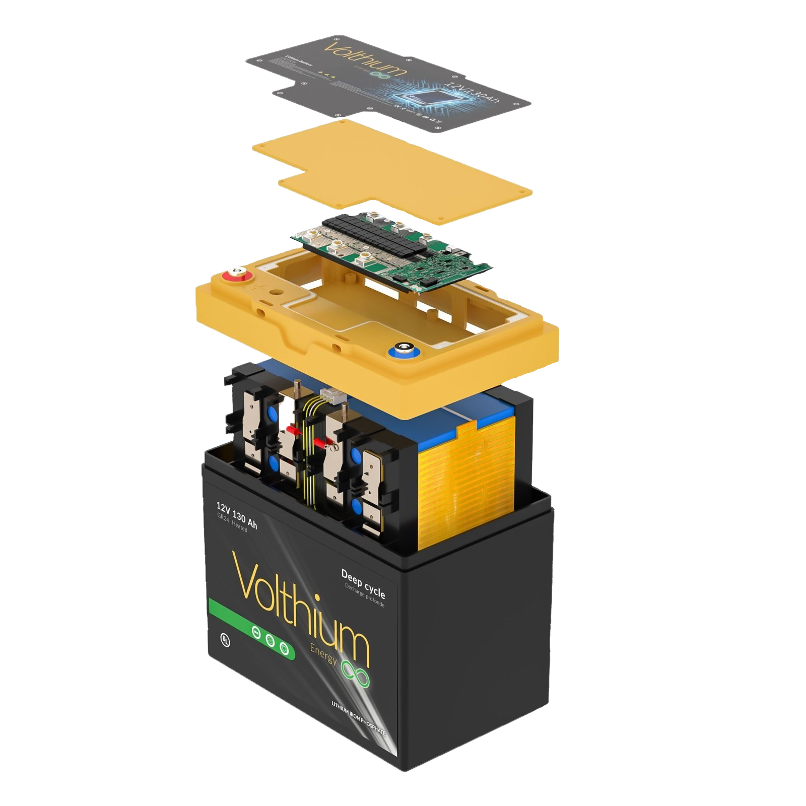 Volthium 12V 130AH Battery SELF-HEATING inside