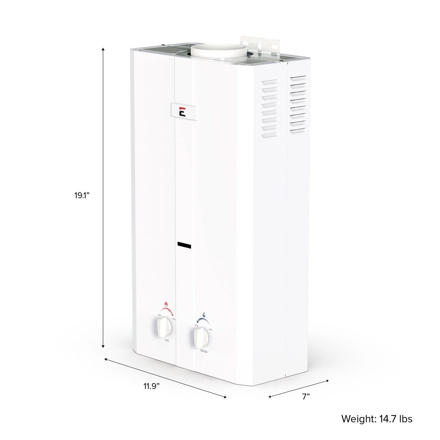 Eccotemp L10 Outdoor Portable Tankless Water Heater DIMENSIONS