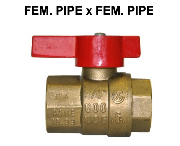 1/2" Female Pipe Thread Ball Valve