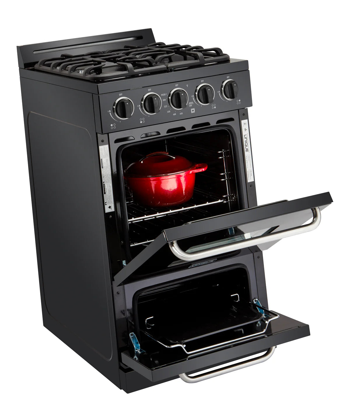 20” Propane Range open