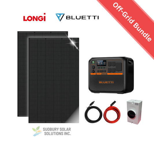 BLUETTI AC200PL + 2× LONGI 445W Solar Power Kit