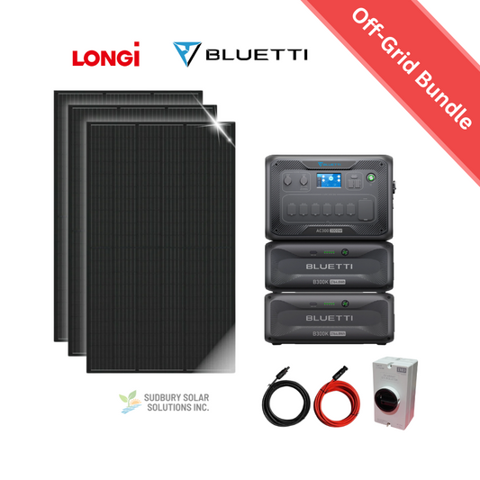 BLUETTI AC300 + 2xB300K + 3×LONGI 445W Solar Power Kit
