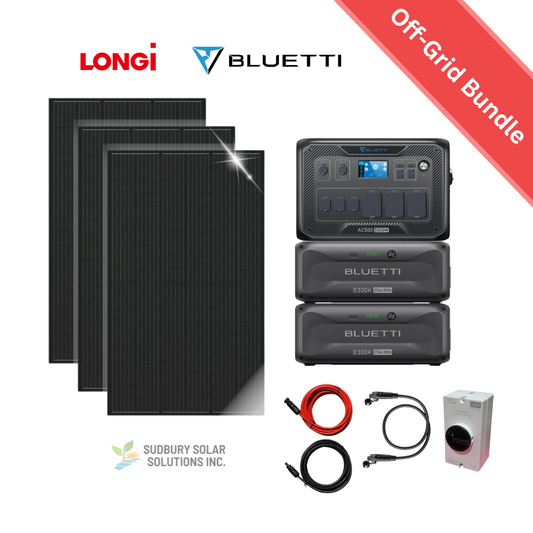 BLUETTI AC500+2x B300K + 3× Longi 445W Solar Power Kit