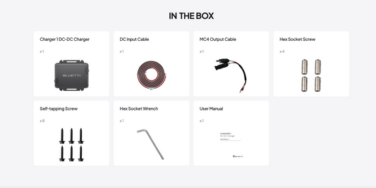 Bluetti Charge 1 + DC Input Cable