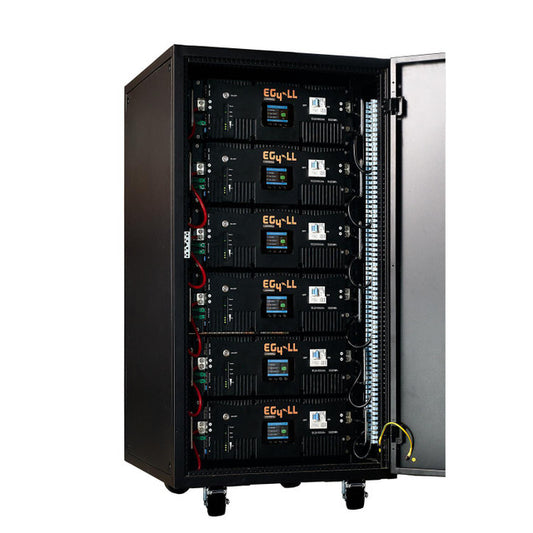EG4 Enclosed 6-Slot Battery Rack full
