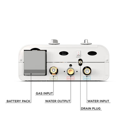 Eccotemp L5 Outdoor Portable Tankless Water Heater BOTTOM