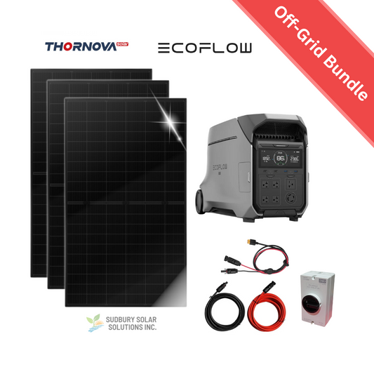EcoFlow Delta Pro 3 + 3 x Thornova 500w Solar Kit