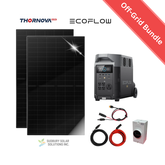 EcoFlow Delta Pro + 2 x Thornova 500w Solar Kit
