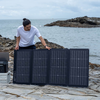 EcoFlow 220W Bifacial Portable Solar Panel out