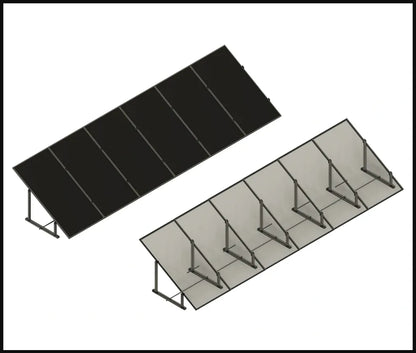 IntegraRack 45 Degree BallastRack™ Solar Module Racking System