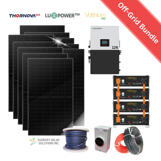 Luxpower 12K | Volthium Battery | 500W Thornova Solar Panel | Accessories | Off-Grid Solar Bundle