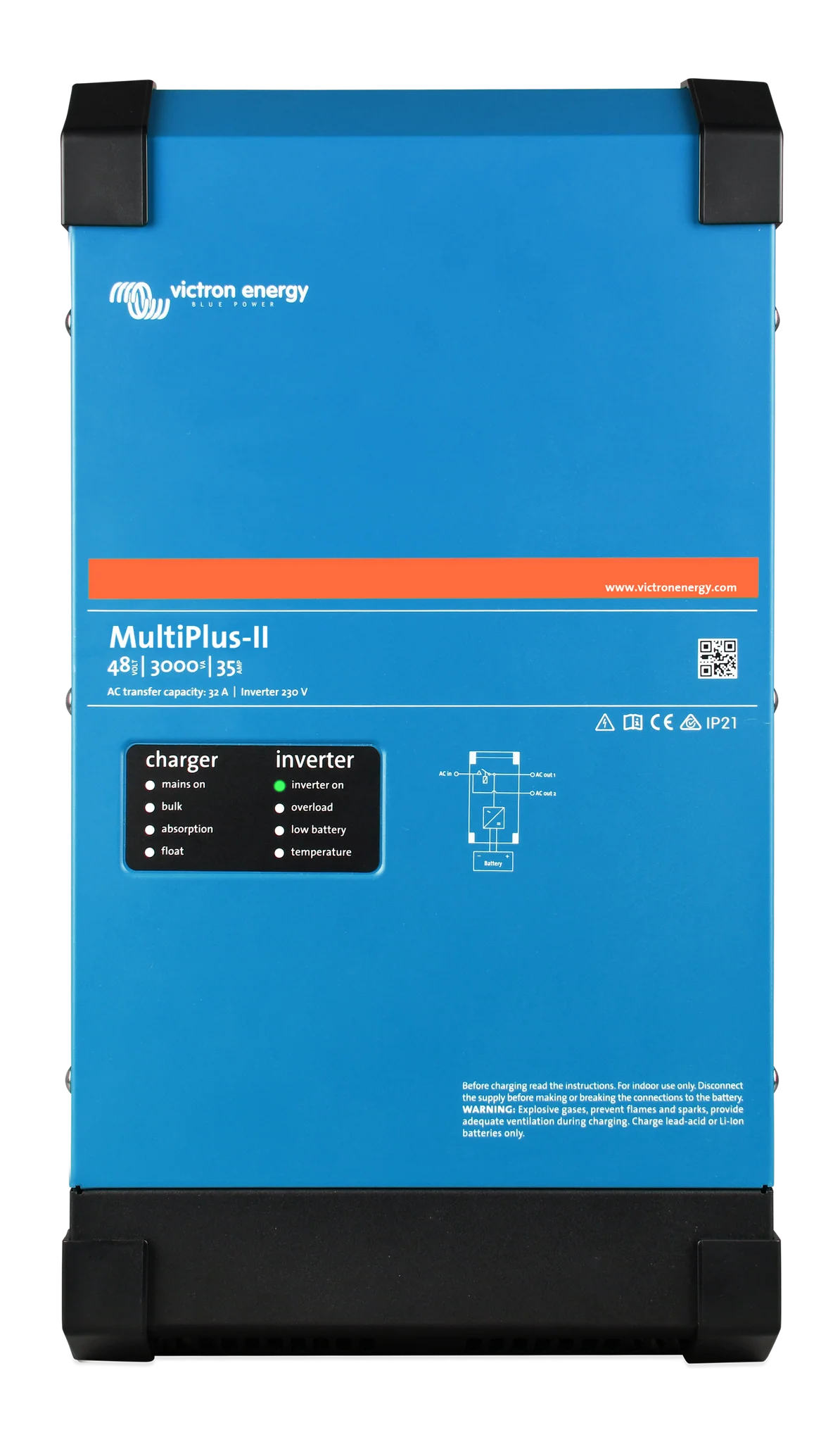 Victron Energy MultiPlus-II 48/3000/35 Inverter/Charger UL Listed