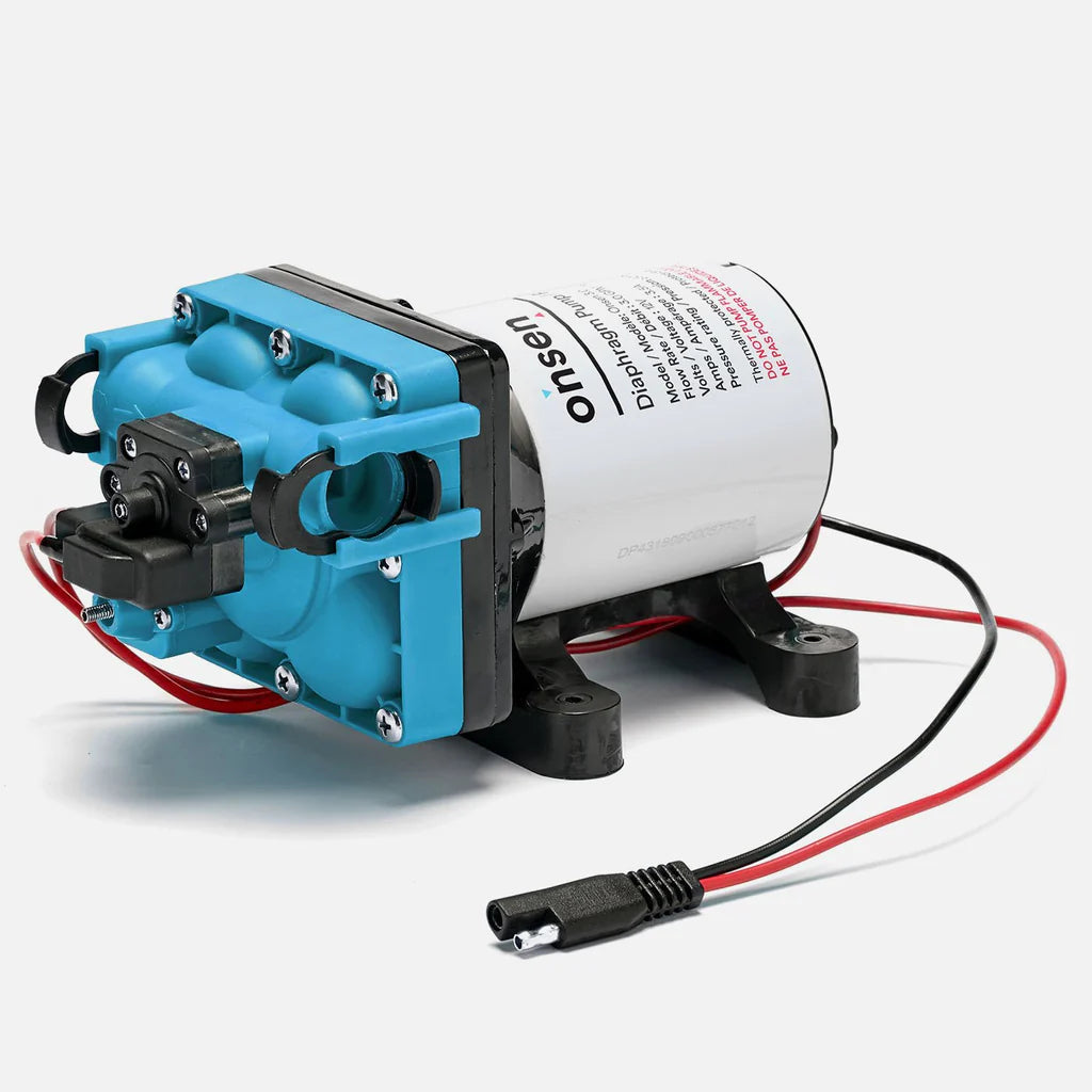 Onsen 3.0 RV / Marine Diaphragm 12V Water Pump side