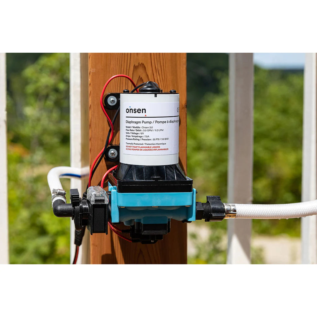 Onsen 3.0 RV / Marine Diaphragm 12V Water Pump wall