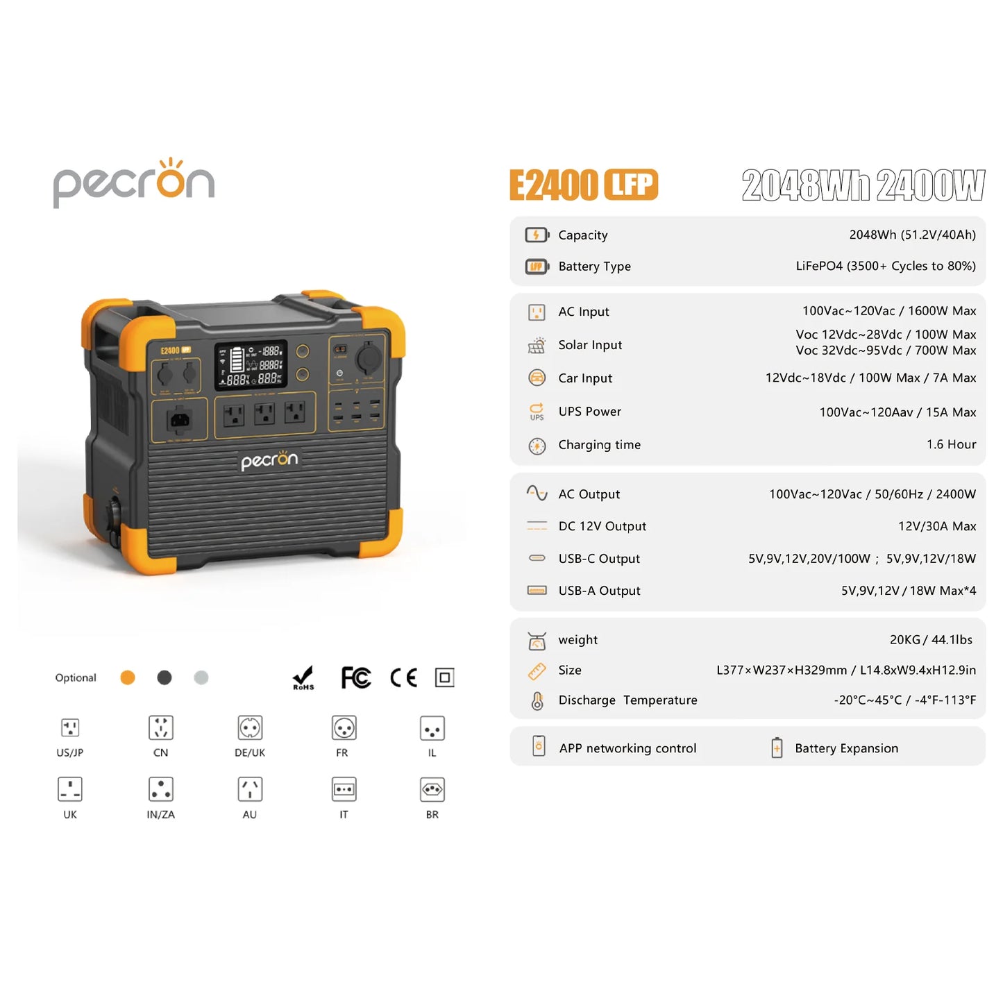 PECRONE2400LFPSPECS