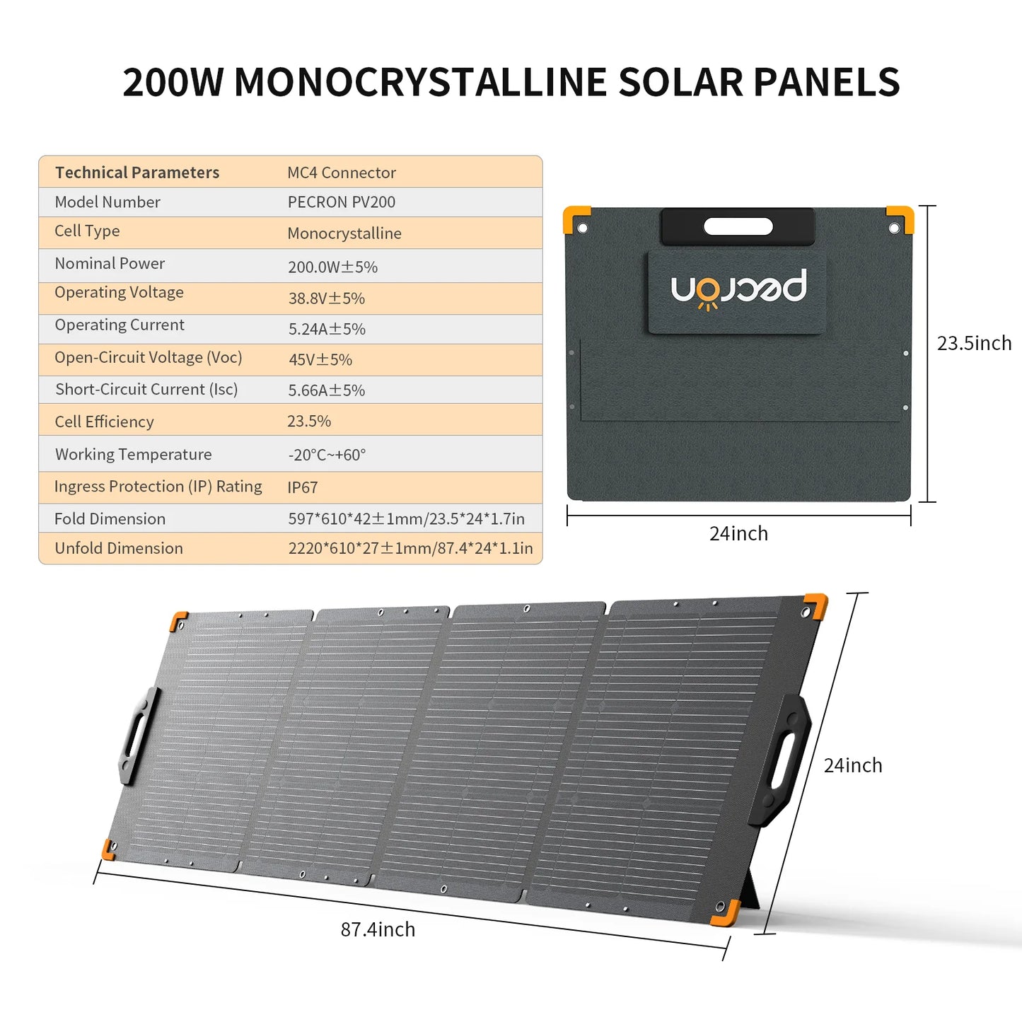 PECRONPV200specs