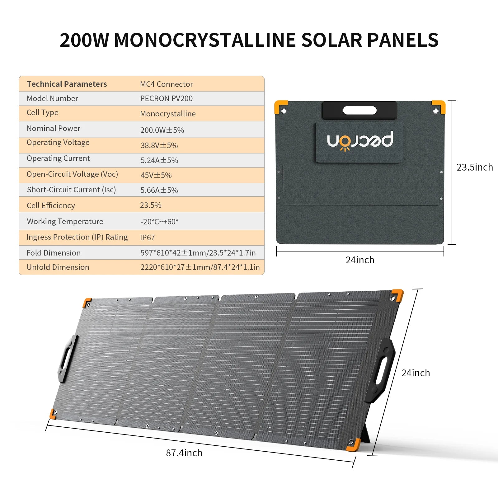 PECRONPV200specs