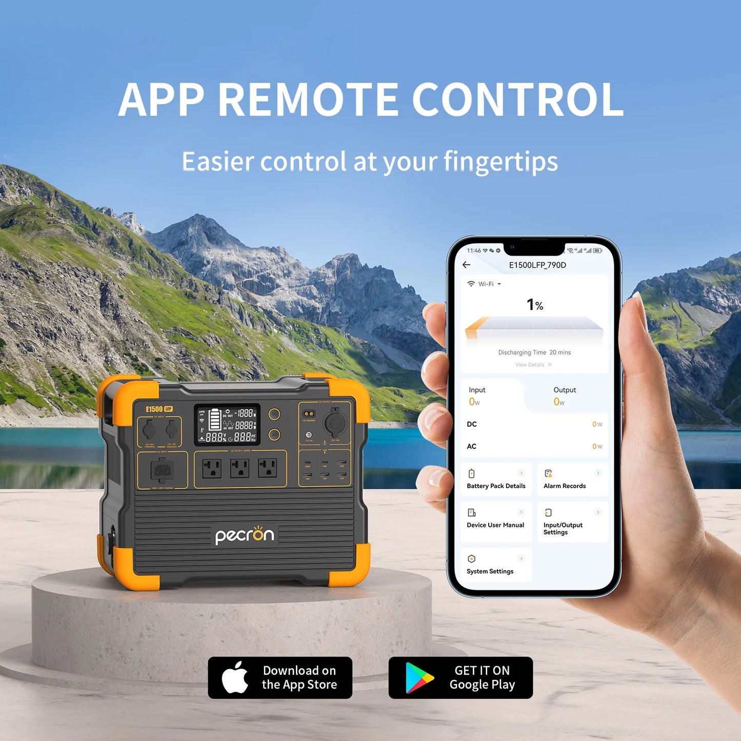PECRON_E1500LFP_app