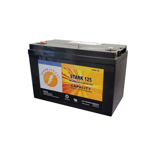 Stark AGM Battery 125Ahr 12vdc
