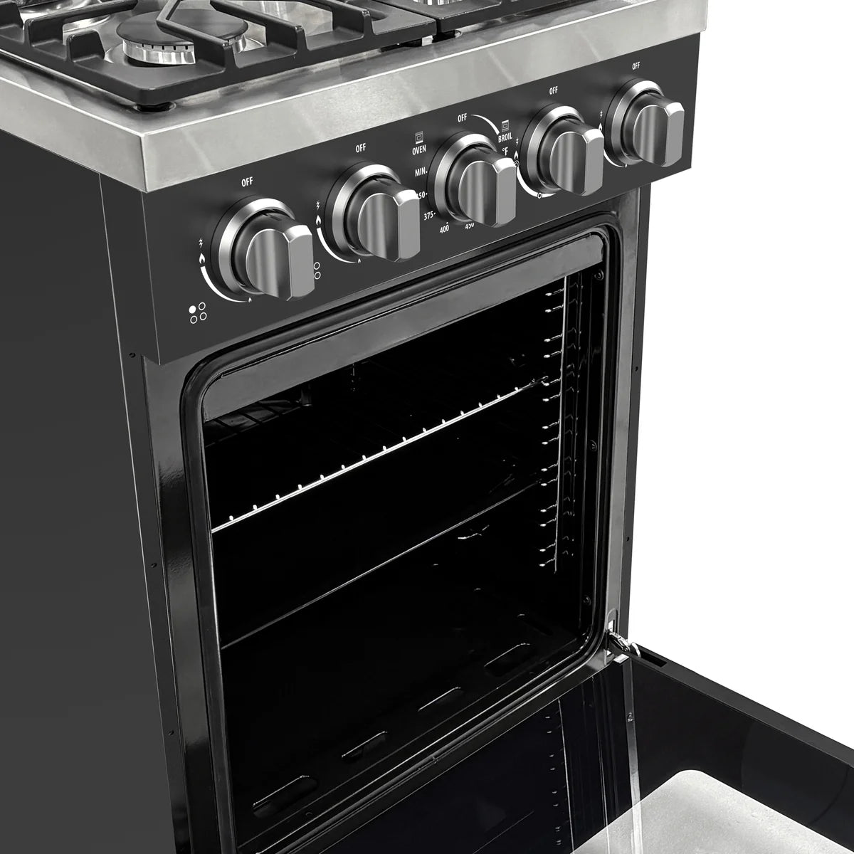 Unique 24" Off-Grid Propane Range (Battery Ignition)