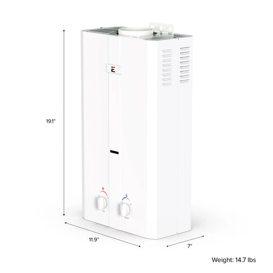 Eccotemp L10 Outdoor Portable Tankless Water Heater DIMENSIONS