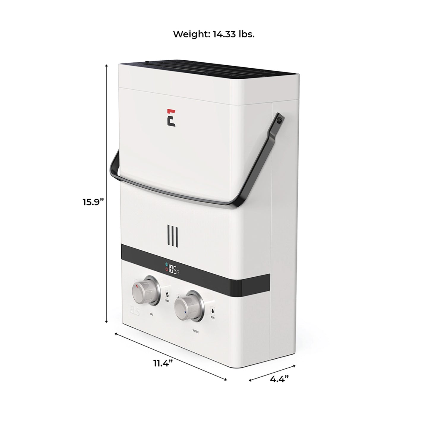 Eccotemp Luxe DIMENSIONS