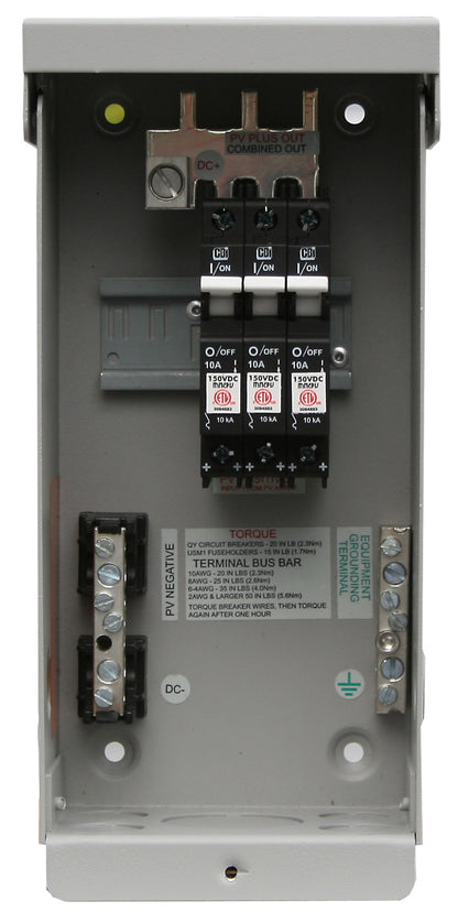 MidNite 3 Circuit Array Combiner Box open