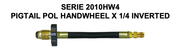 SERIE 2010HW4 PIGTAIL POL HANDWHEEL X 1/4 INVERTED