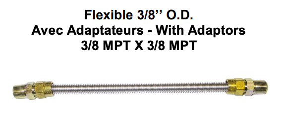 SSC60-48 FLEXIBLE 3/8od X 48"